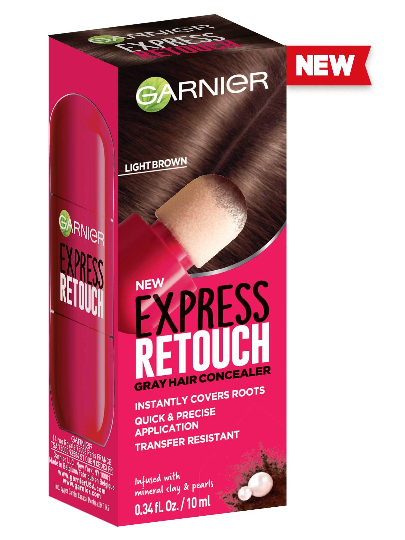 Front view of Express Retouch Light Brown.